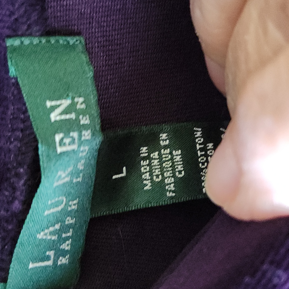 Ralph Lauren Deep Purple Velour Jacket & Pants - Picture 6 of 11